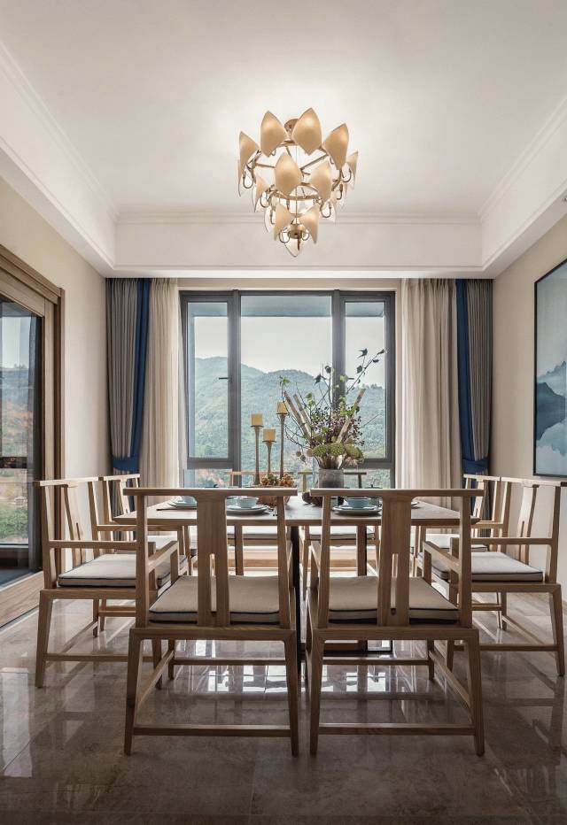 清新自然的裝修設(shè)計：當(dāng)新中式遇上簡約風(fēng)