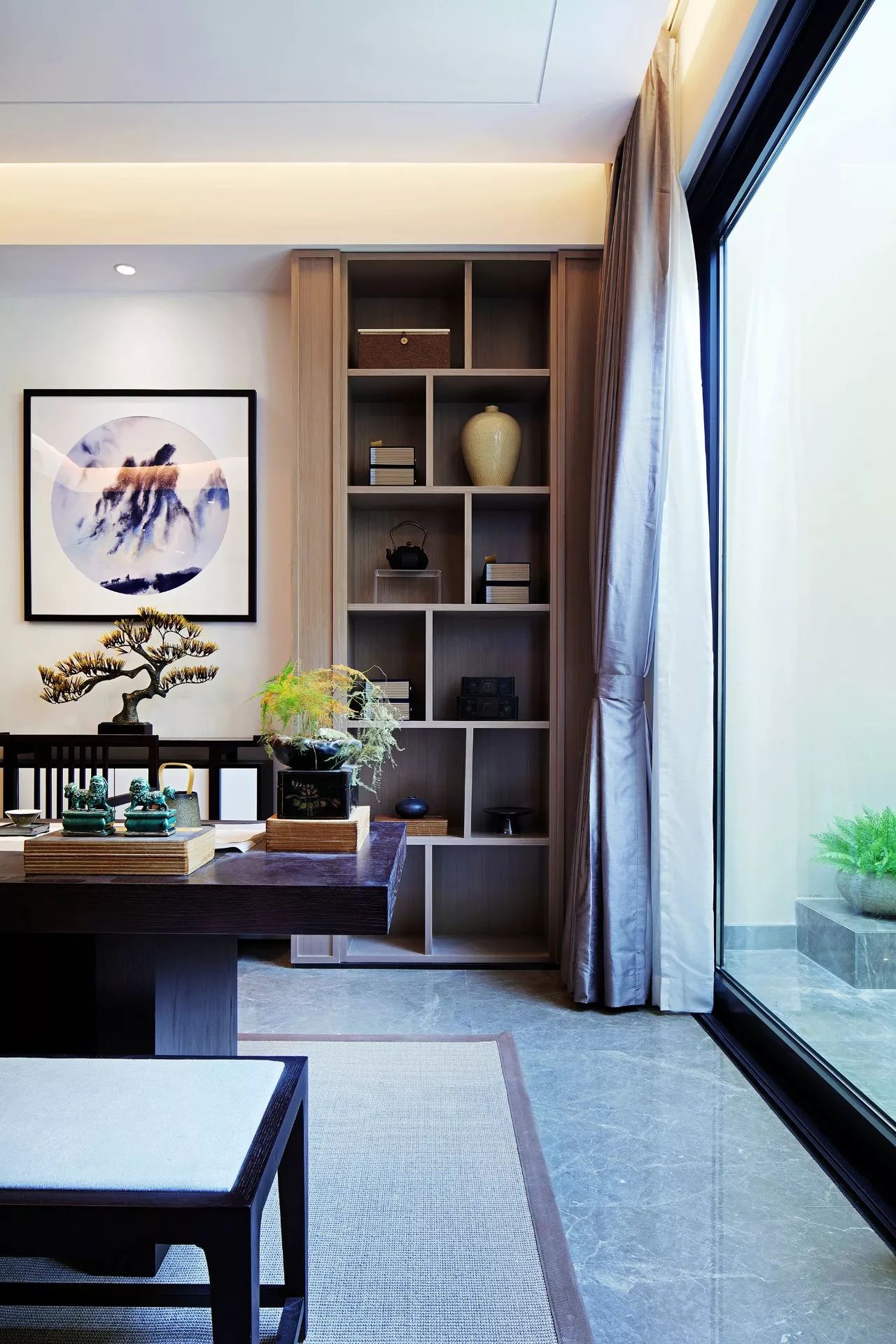 雙拼別墅樣板房：禪意留白的東方中式之美！