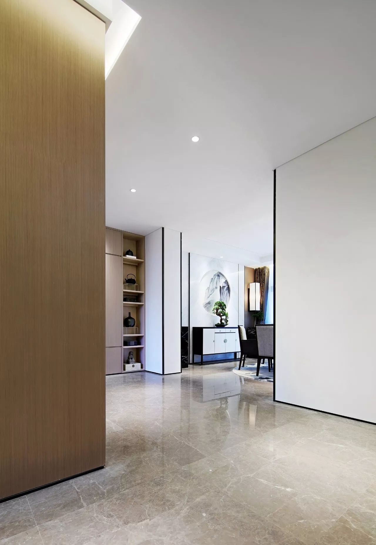 雙拼別墅樣板房：禪意留白的東方中式之美！