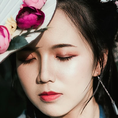 古典淡雅帶團(tuán)扇頭像，唯美古風(fēng)真人頭像