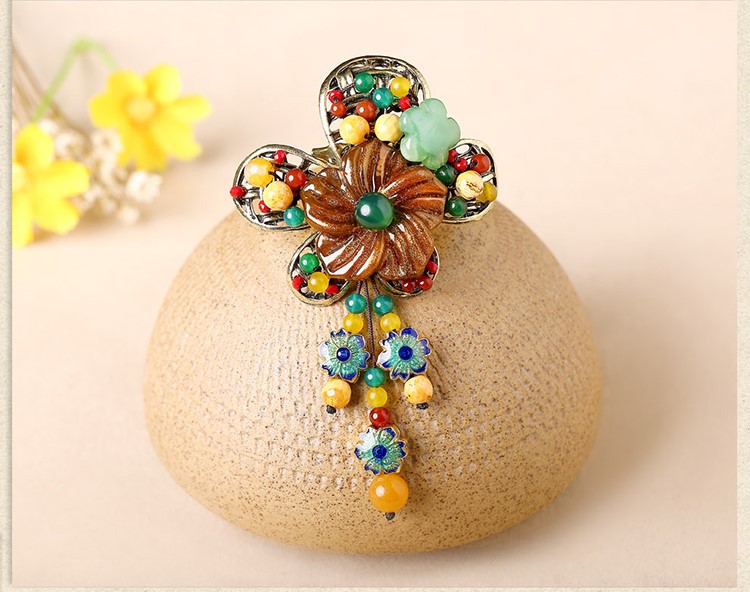 復古民族風大胸花優(yōu)雅胸針飾品