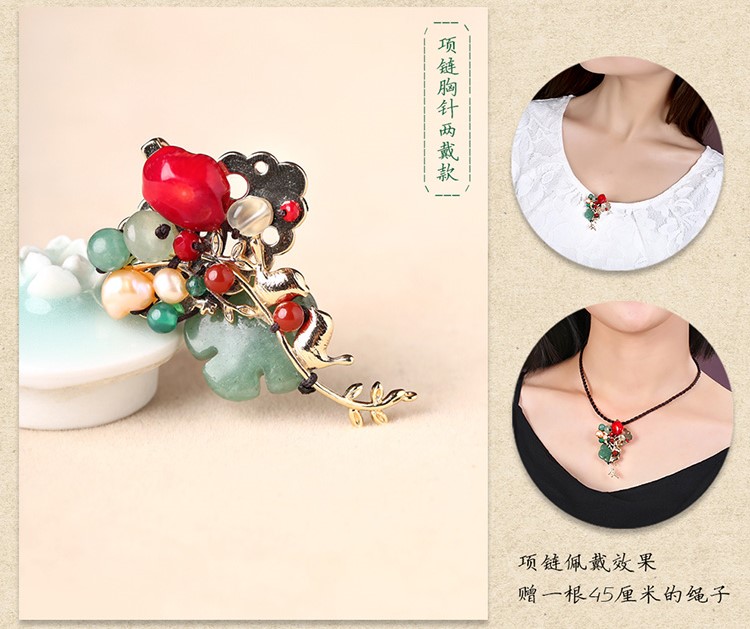 簡約時(shí)尚民族風(fēng)胸花配飾胸針飾品