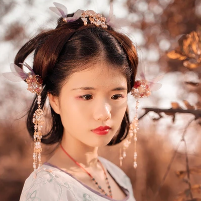 文藝小清新女生頭像，唯美古風真人頭像