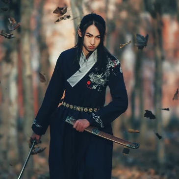 霸氣帶兵器男生頭像，唯美古風(fēng)真人頭像