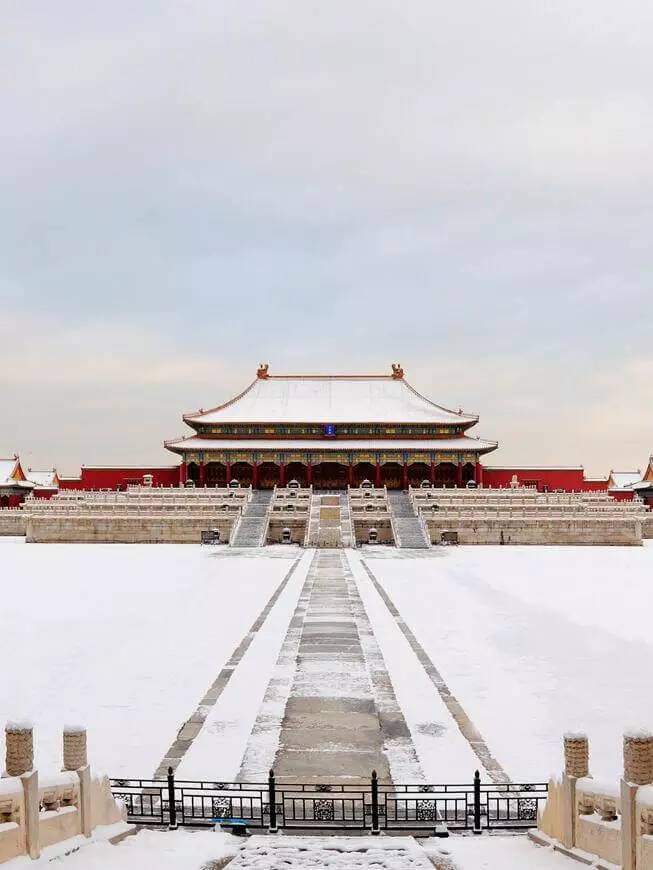 最美中國古建筑：紫禁城下雪了！