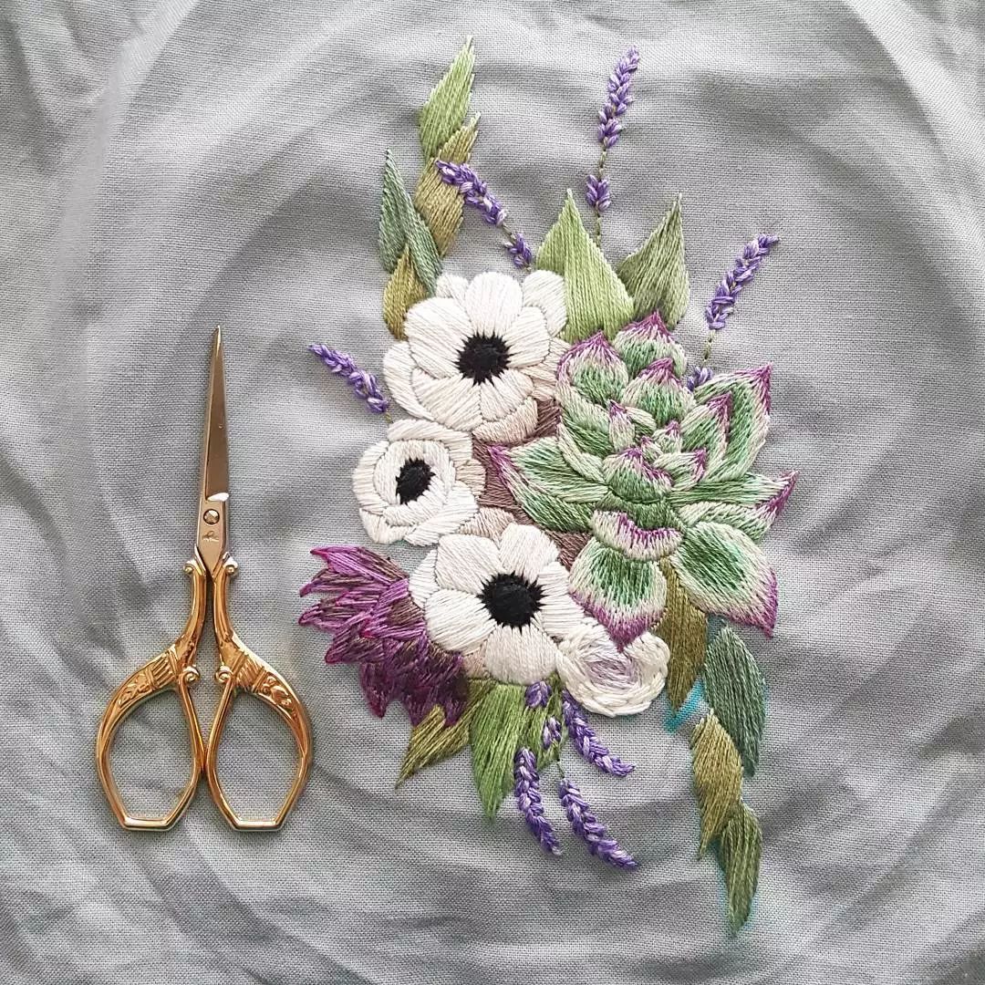 唯美手工刺繡藝術：用針線填滿你的生活吧!