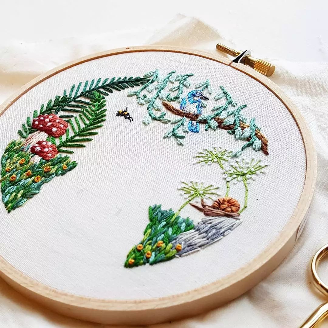 唯美手工刺繡藝術：用針線填滿你的生活吧!