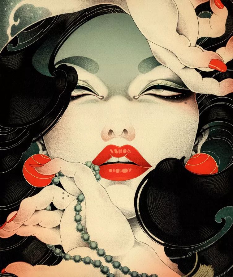 洋溢著肉欲的插畫：日本畫家筆下的東方美感！