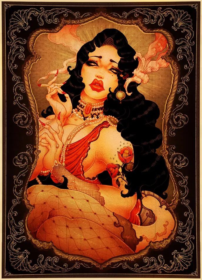 洋溢著肉欲的插畫：日本畫家筆下的東方美感！