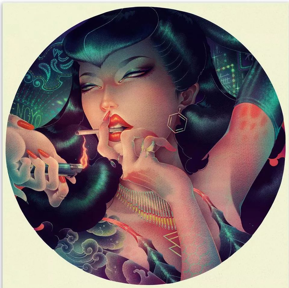 洋溢著肉欲的插畫：日本畫家筆下的東方美感！