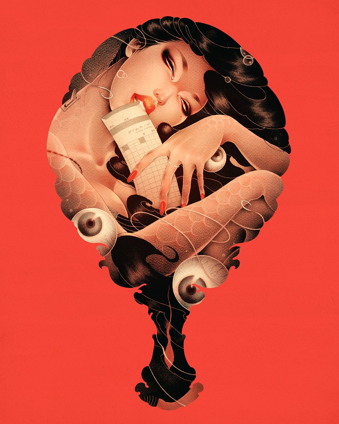 洋溢著肉欲的插畫：日本畫家筆下的東方美感！