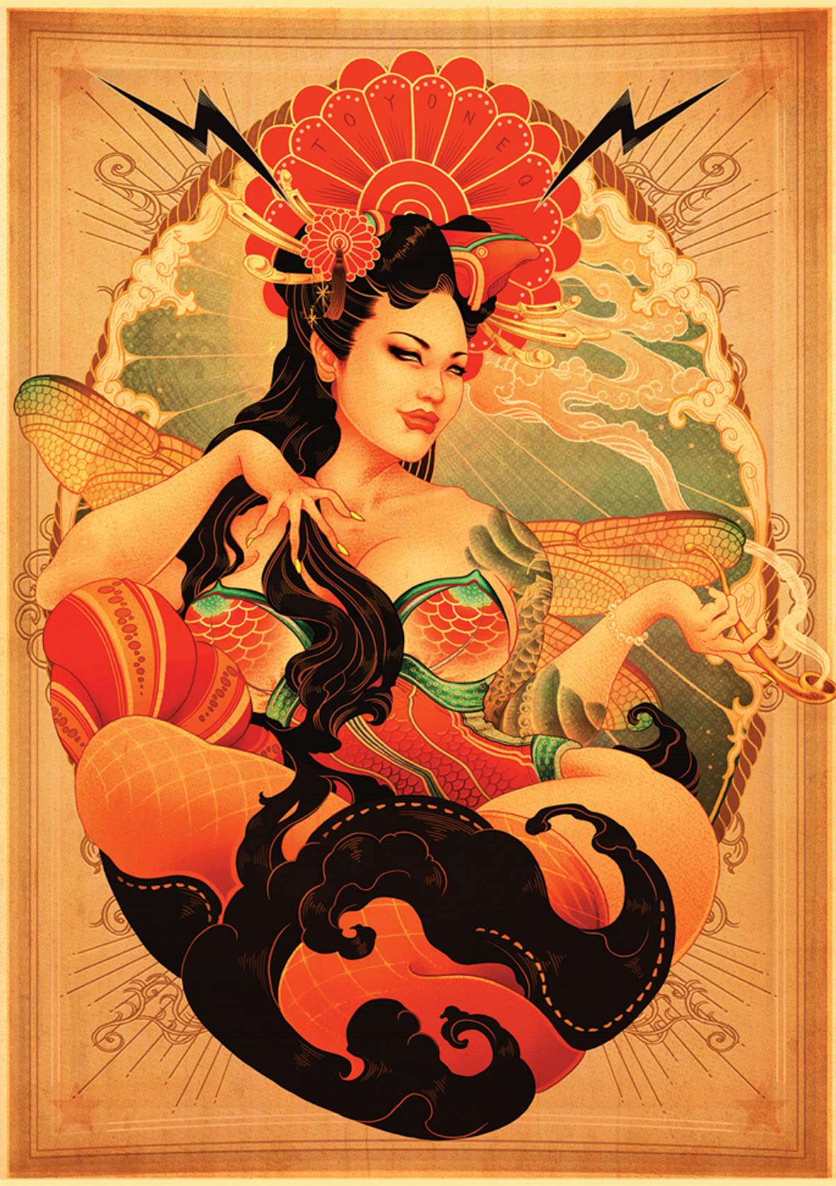 洋溢著肉欲的插畫：日本畫家筆下的東方美感！