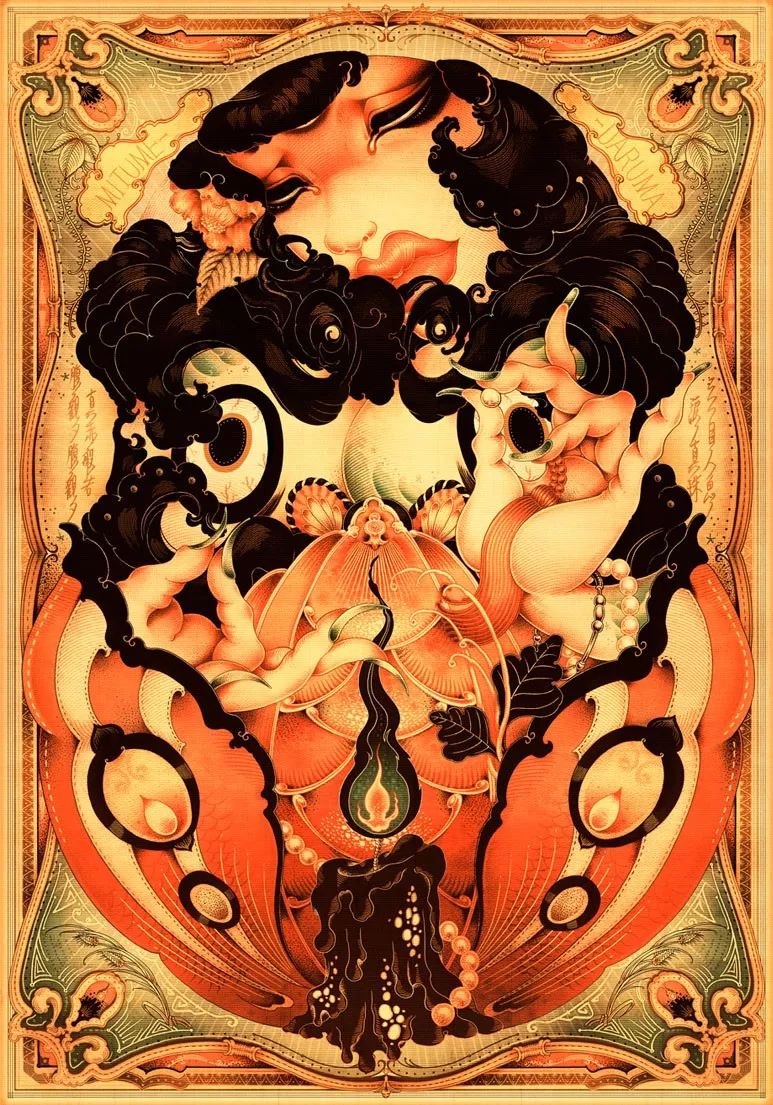 洋溢著肉欲的插畫：日本畫家筆下的東方美感！