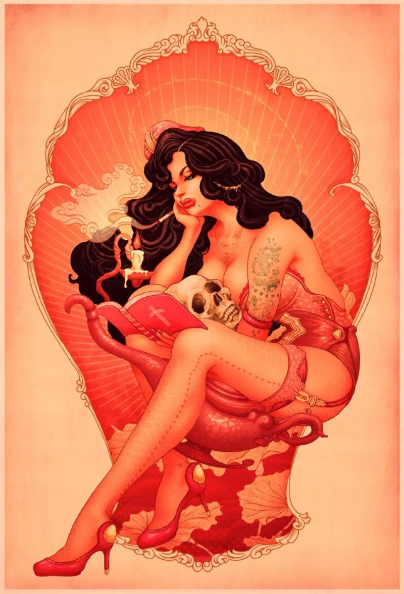 洋溢著肉欲的插畫：日本畫家筆下的東方美感！