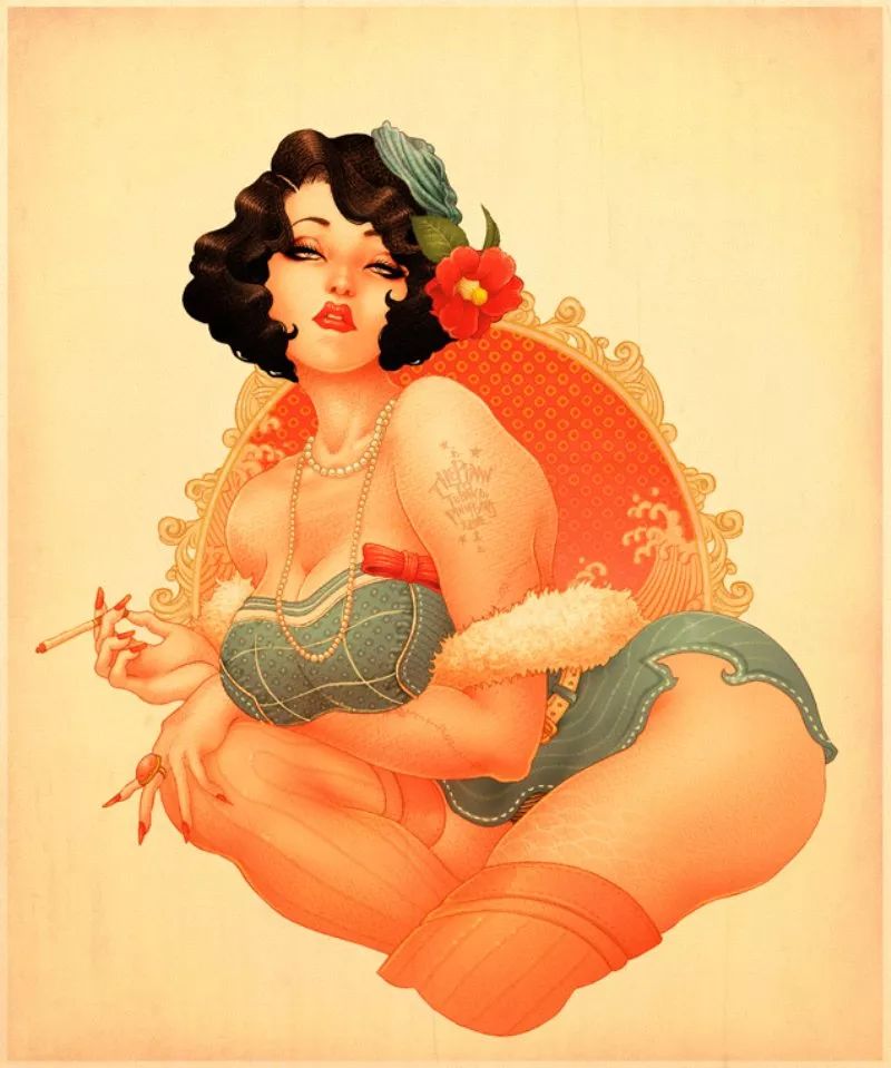 洋溢著肉欲的插畫：日本畫家筆下的東方美感！