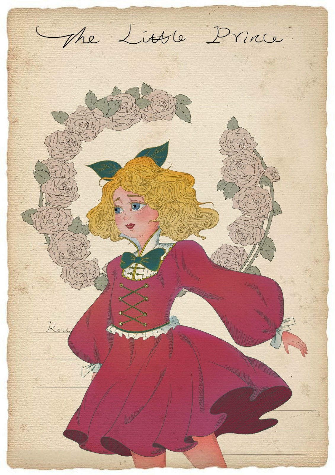 復古童話故事手繪插畫