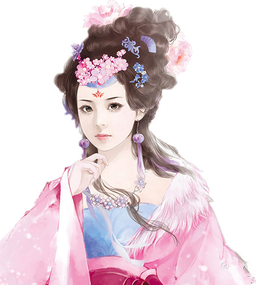 古風福連文苑人物插畫，五款唯美古風人物圖片