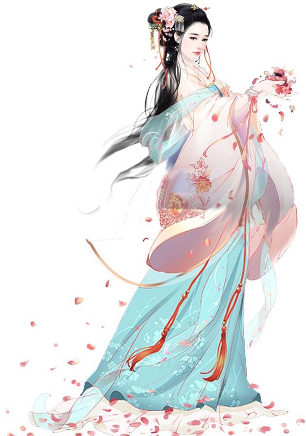 古風福連文苑人物插畫，五款唯美古風人物圖片