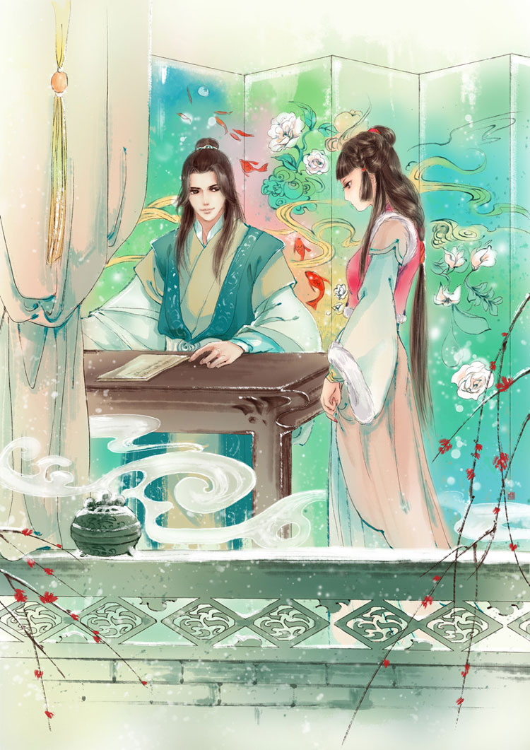 古風情侶圖片，四款唯美古風人物圖片