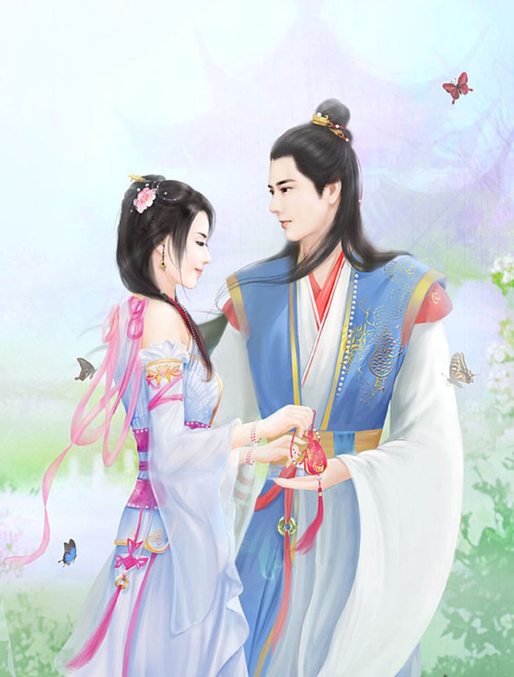 古風情侶圖片，四款唯美古風人物圖片