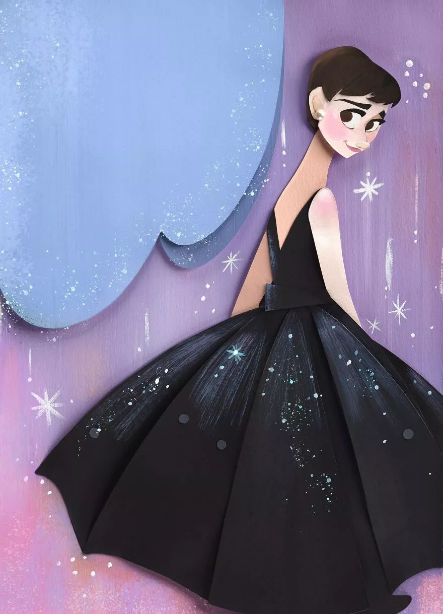 當(dāng)插畫遇上剪紙，她把紙藝玩出了別樣的美!