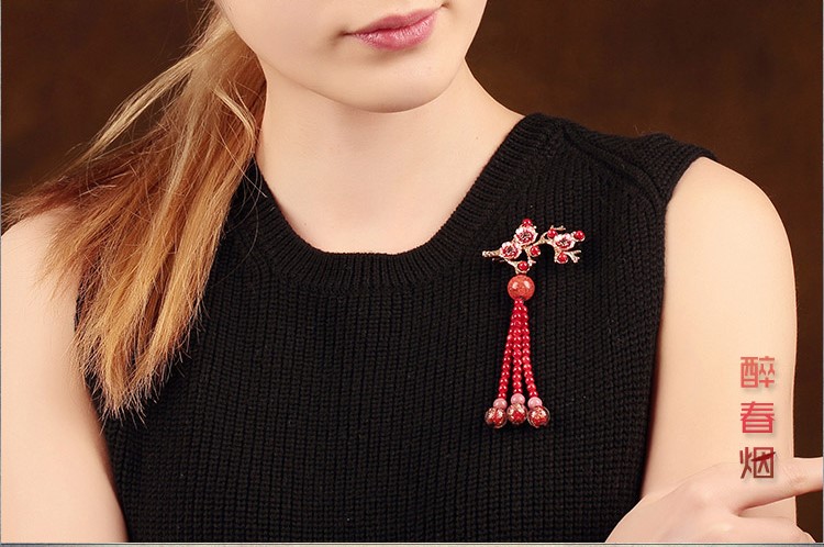 福連文苑復(fù)古胸針胸花披肩飾品