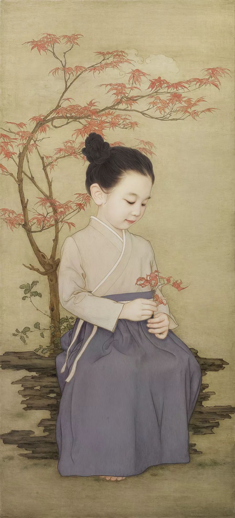 中國(guó)油畫(huà)：記錄超唯美的中式小仙女