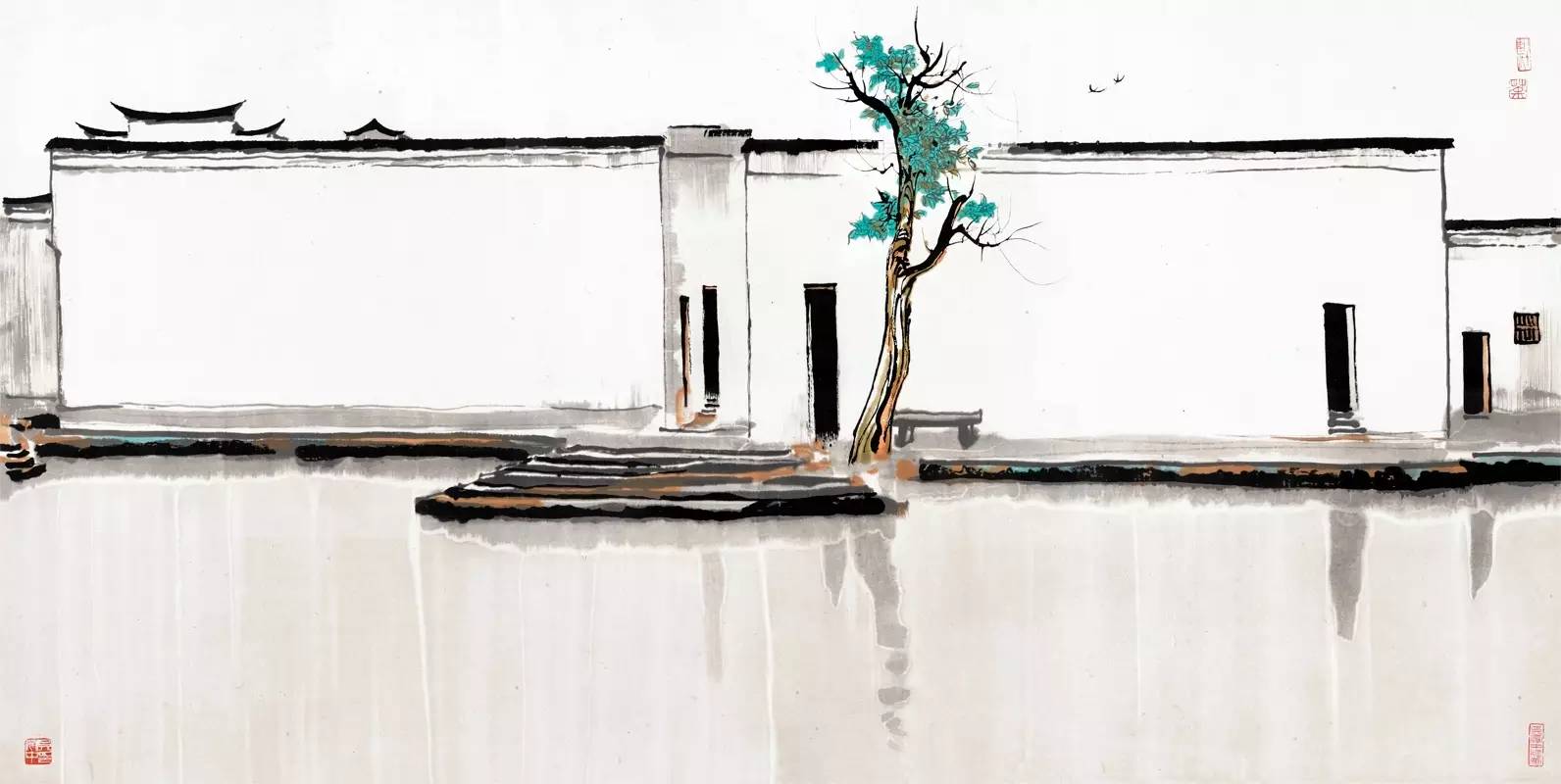 吳冠中的水墨國(guó)畫(huà)集合，中國(guó)藝術(shù)最顯眼的景觀(guān)