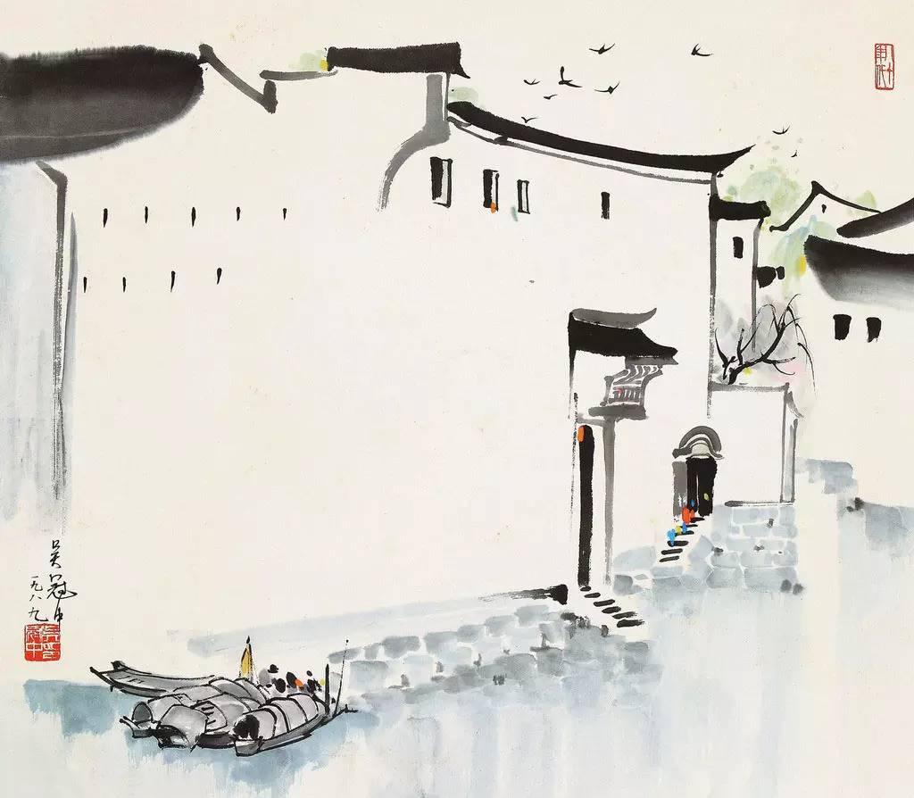 吳冠中的水墨國畫集合，中國藝術(shù)最顯眼的景觀