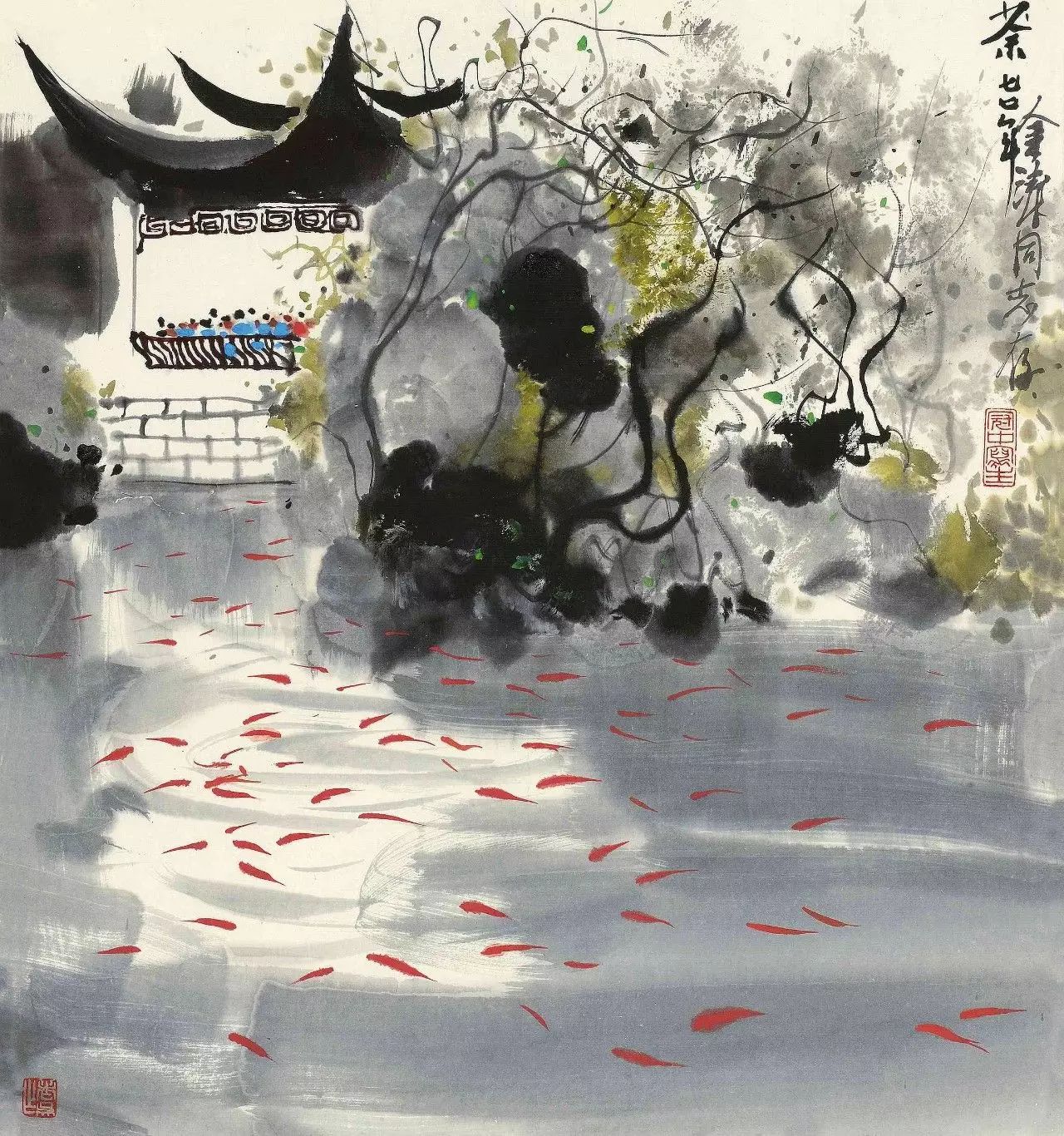 吳冠中的水墨國畫集合，中國藝術(shù)最顯眼的景觀