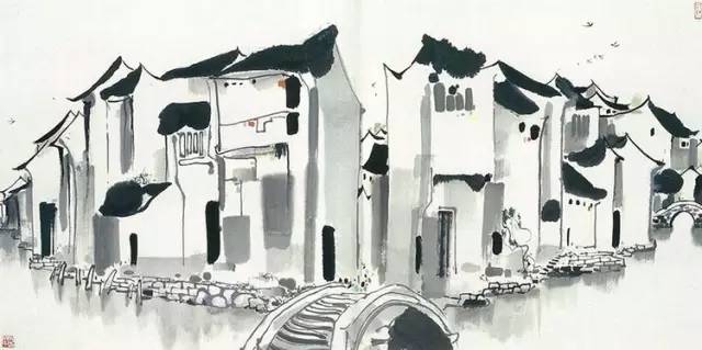 吳冠中的水墨國(guó)畫(huà)集合，中國(guó)藝術(shù)最顯眼的景觀
