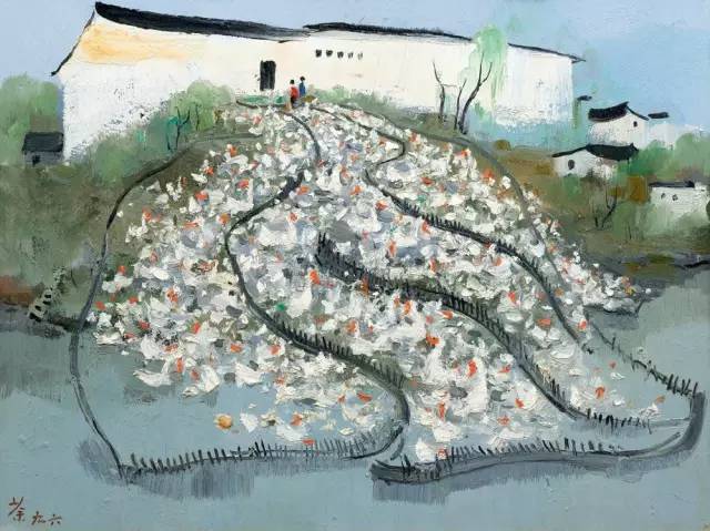 吳冠中的水墨國畫集合，中國藝術(shù)最顯眼的景觀