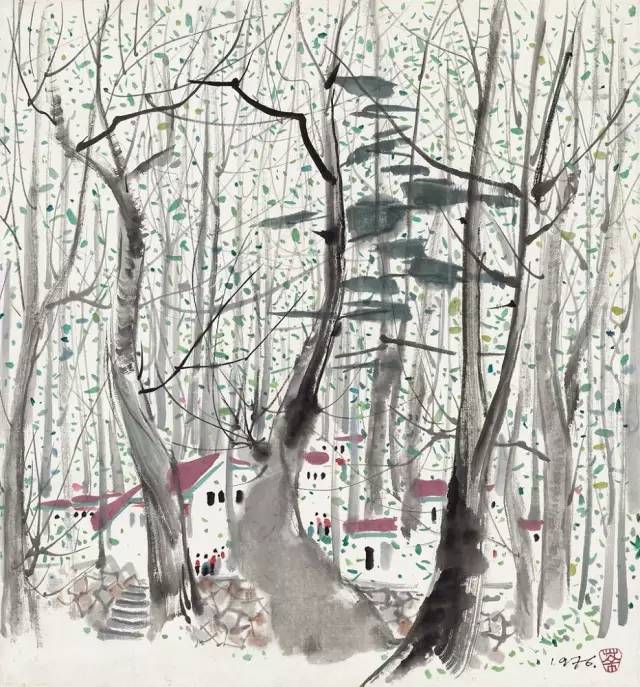 吳冠中的水墨國(guó)畫集合，中國(guó)藝術(shù)最顯眼的景觀