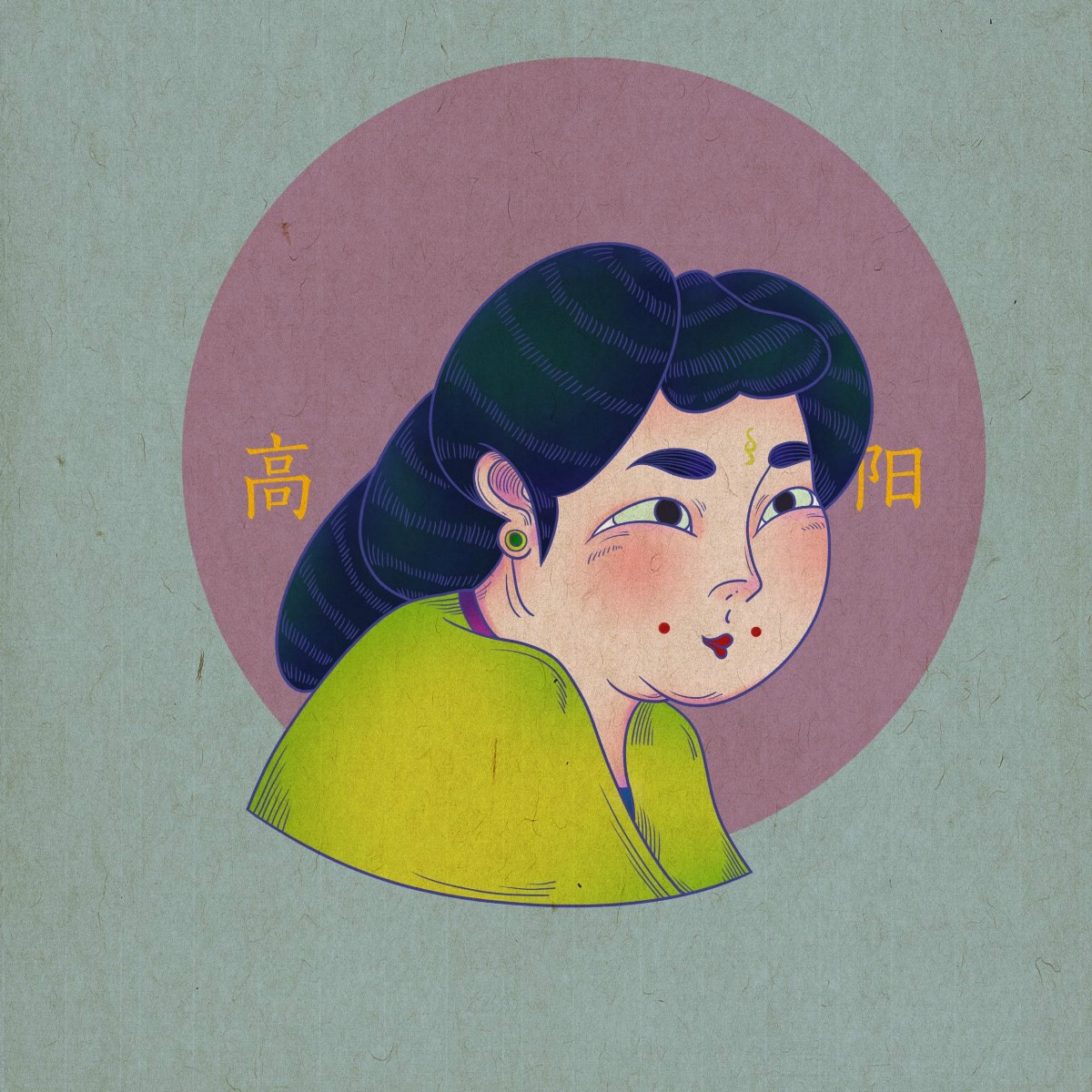 眾生相手繪插畫，風(fēng)格迥異人物頭像插畫圖片