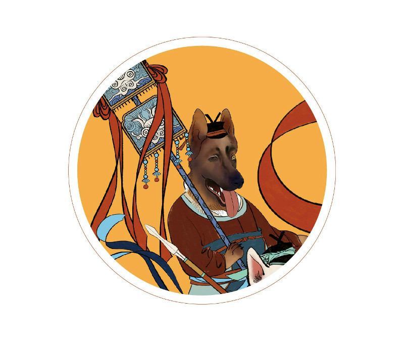 新穎風(fēng)格新年海報(bào)，狗年特色海報(bào)設(shè)計(jì)