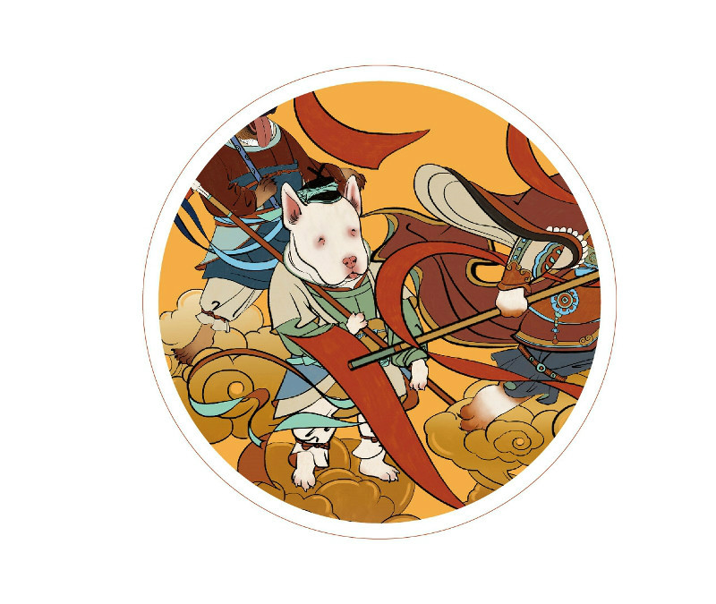 新穎風(fēng)格新年海報(bào)，狗年特色海報(bào)設(shè)計(jì)