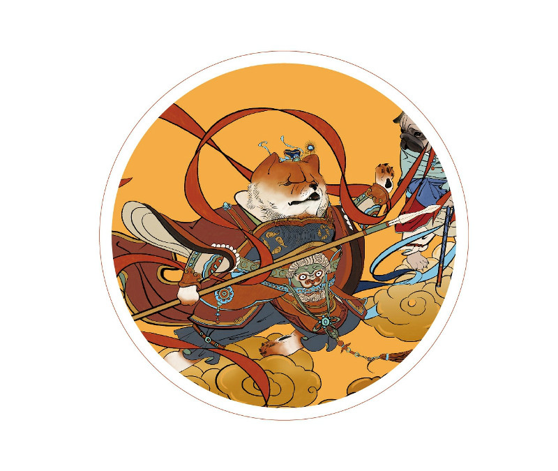 新穎風(fēng)格新年海報(bào)，狗年特色海報(bào)設(shè)計(jì)