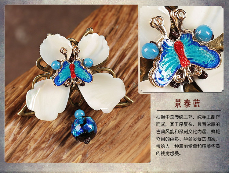 藍(lán)蝶起舞戒指，民族風(fēng)個(gè)性指環(huán)首飾