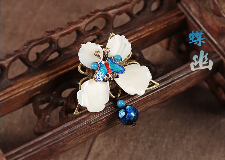 藍(lán)蝶起舞戒指，民族風(fēng)個(gè)性指環(huán)首飾