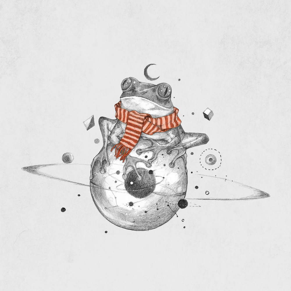 手繪動物插畫設(shè)計(jì)，黑白創(chuàng)意插畫圖片