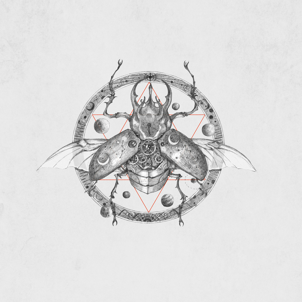 手繪動物插畫設計，黑白創(chuàng)意插畫圖片