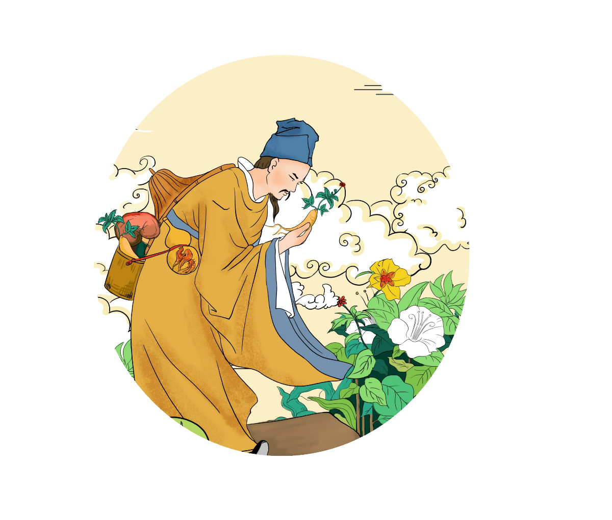 一款福連文苑化妝品宣傳插畫，廣告插畫設(shè)計(jì)