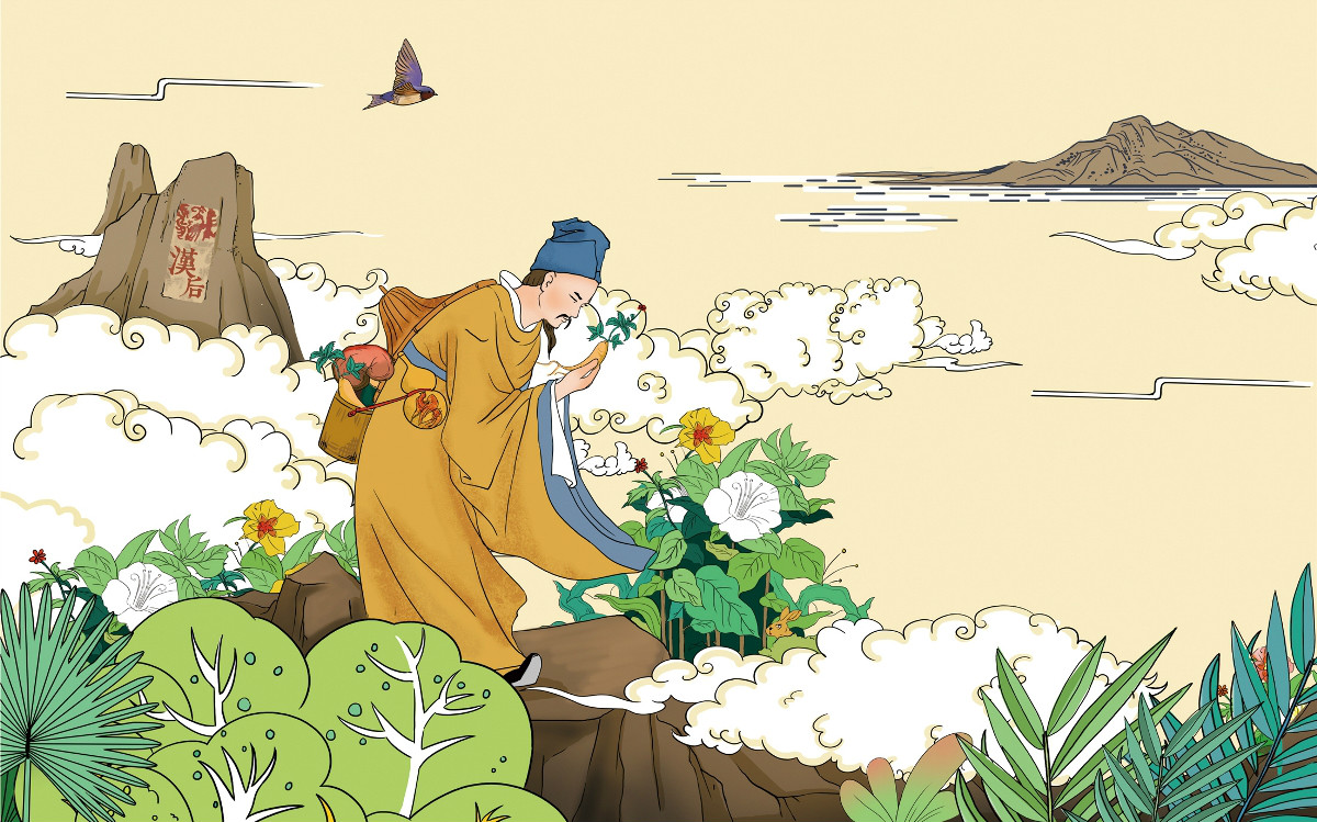 一款福連文苑化妝品宣傳插畫，廣告插畫設(shè)計(jì)