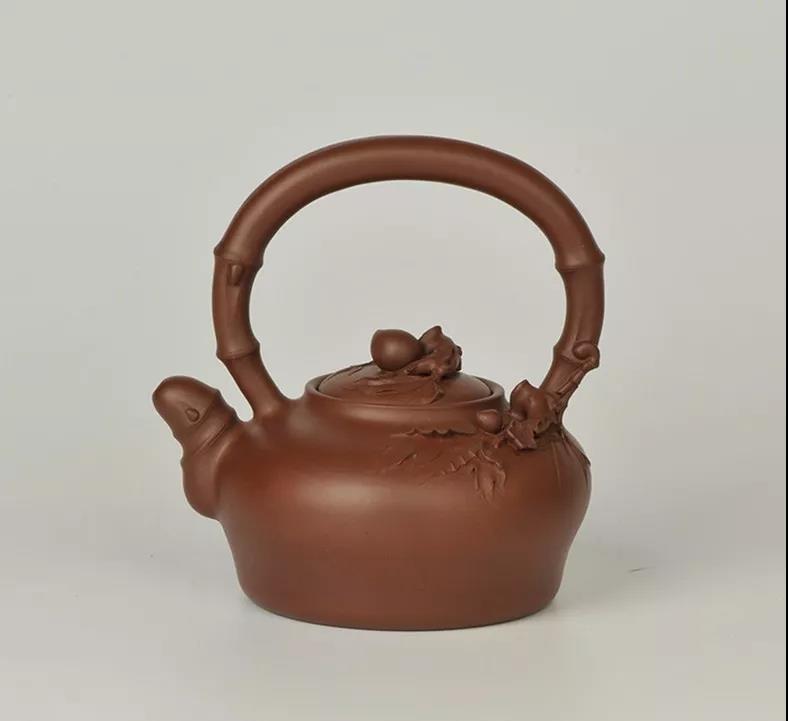 10種最美花器提梁壺，精美別致雕花紫砂壺!