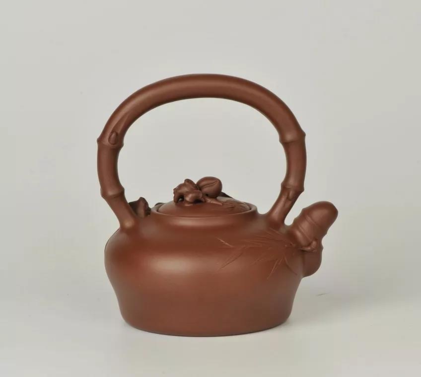 10種最美花器提梁壺，精美別致雕花紫砂壺!