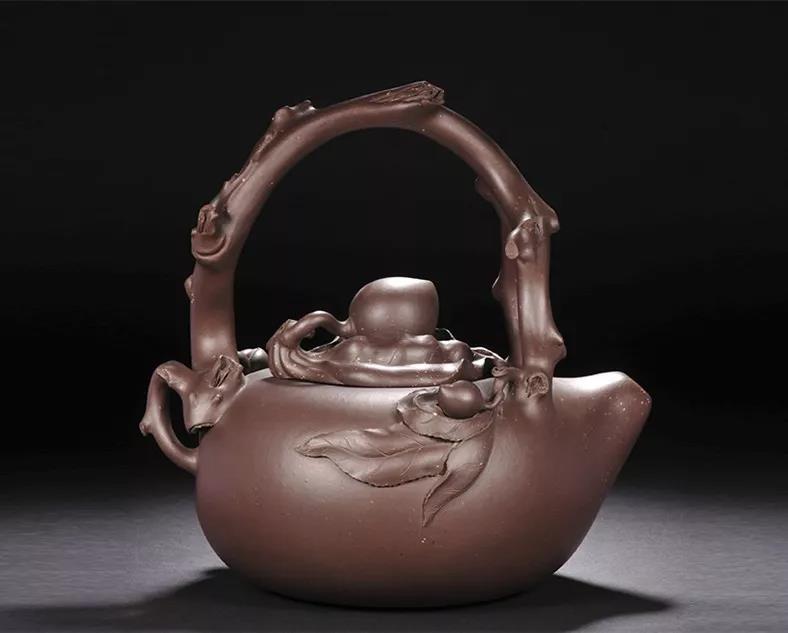 10種最美花器提梁壺，精美別致雕花紫砂壺!