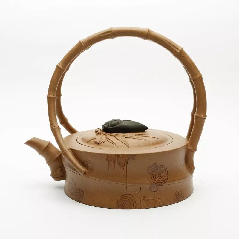 10種最美花器提梁壺，精美別致雕花紫砂壺!