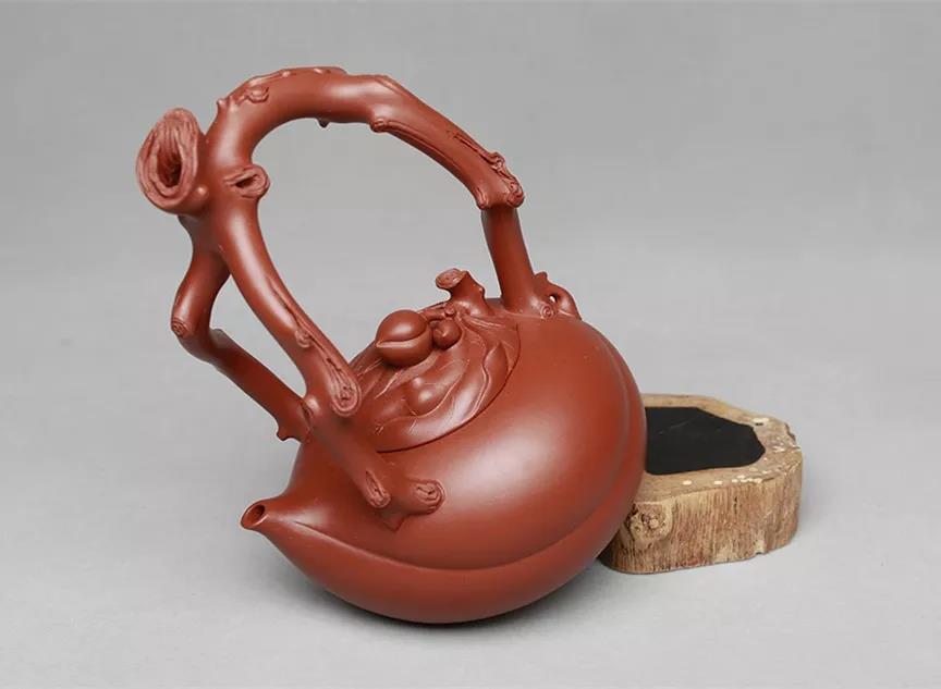 10種最美花器提梁壺，精美別致雕花紫砂壺!