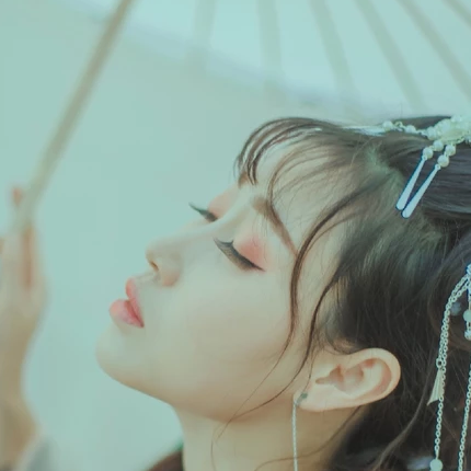 文藝漢服女生頭像，唯美古風(fēng)真人頭像