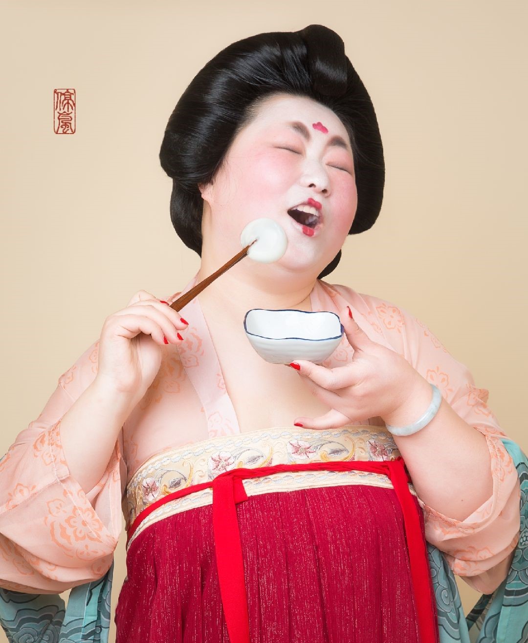 唐代仕女吃湯圓·人像古裝攝影